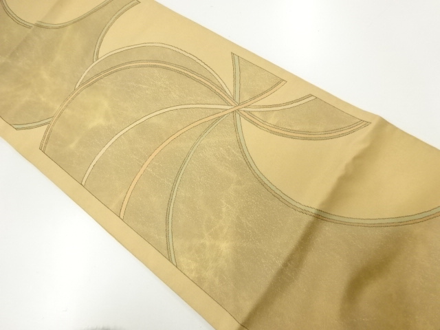 JAPANESE KIMONO / ANTIQUE FUKURO OBI / SILK / WOVEN ABSTRACT PATTERN